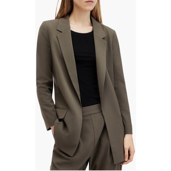 All Saints Aleida 3-Piece Olive Green Pantsuit - Picture 4 of 4